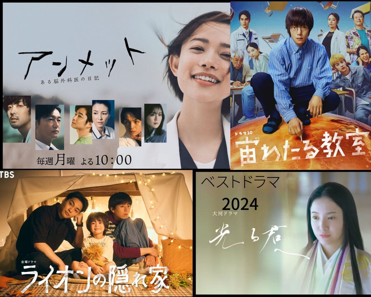 見取り八段的 2024年の連続ドラマをランキングしてみた